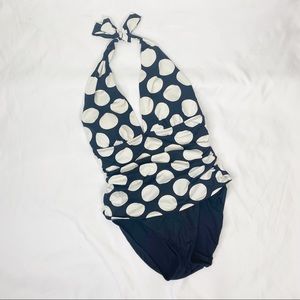 Lauren Ralph Lauren Black and White One Piece Swimsuit